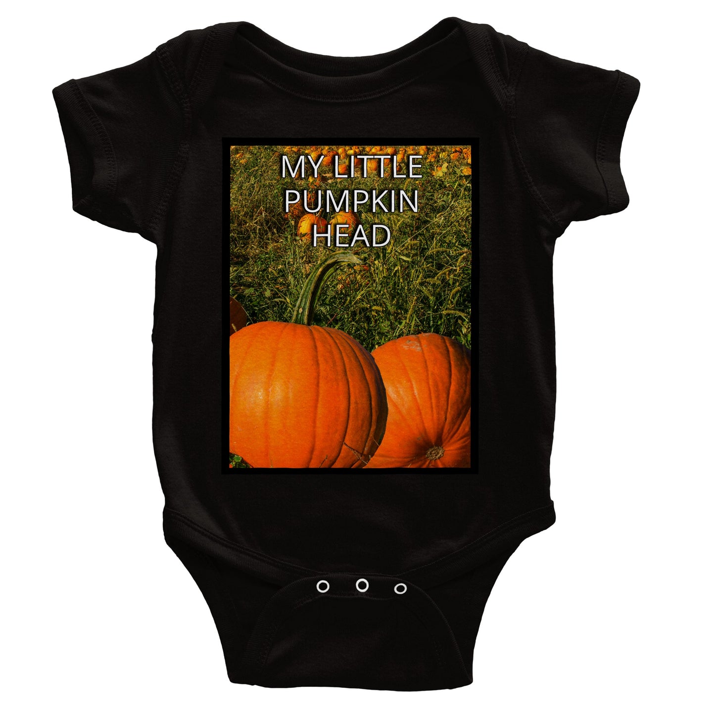 MY LITTLE PUMPKIN HEAD Classic Baby Short Sleeve Bodysuit