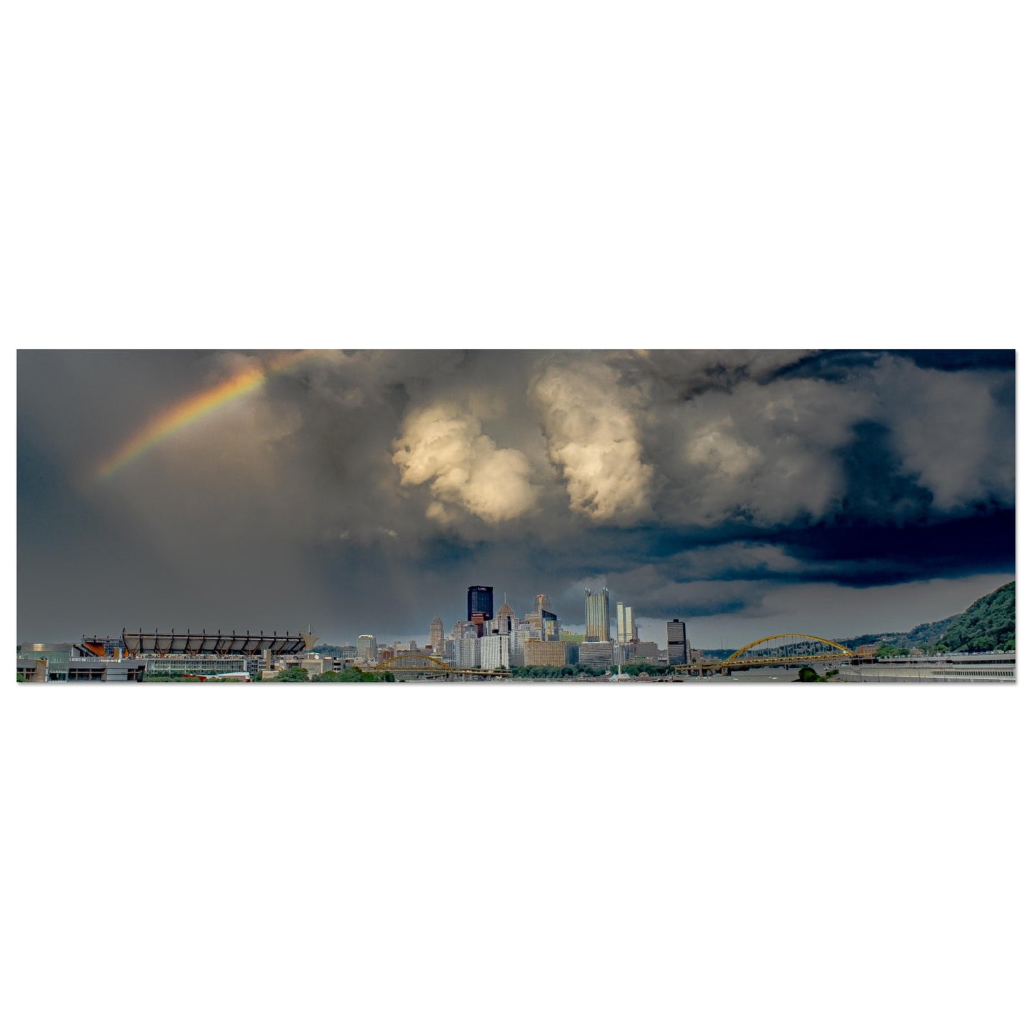 Aluminum Print Rainbow Pittsburgh