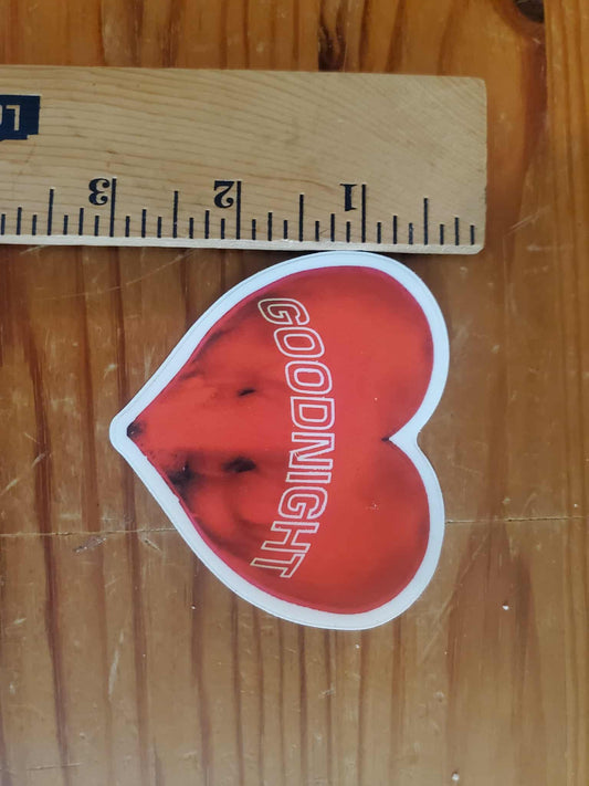 GOODNIGHT Heart Sticker