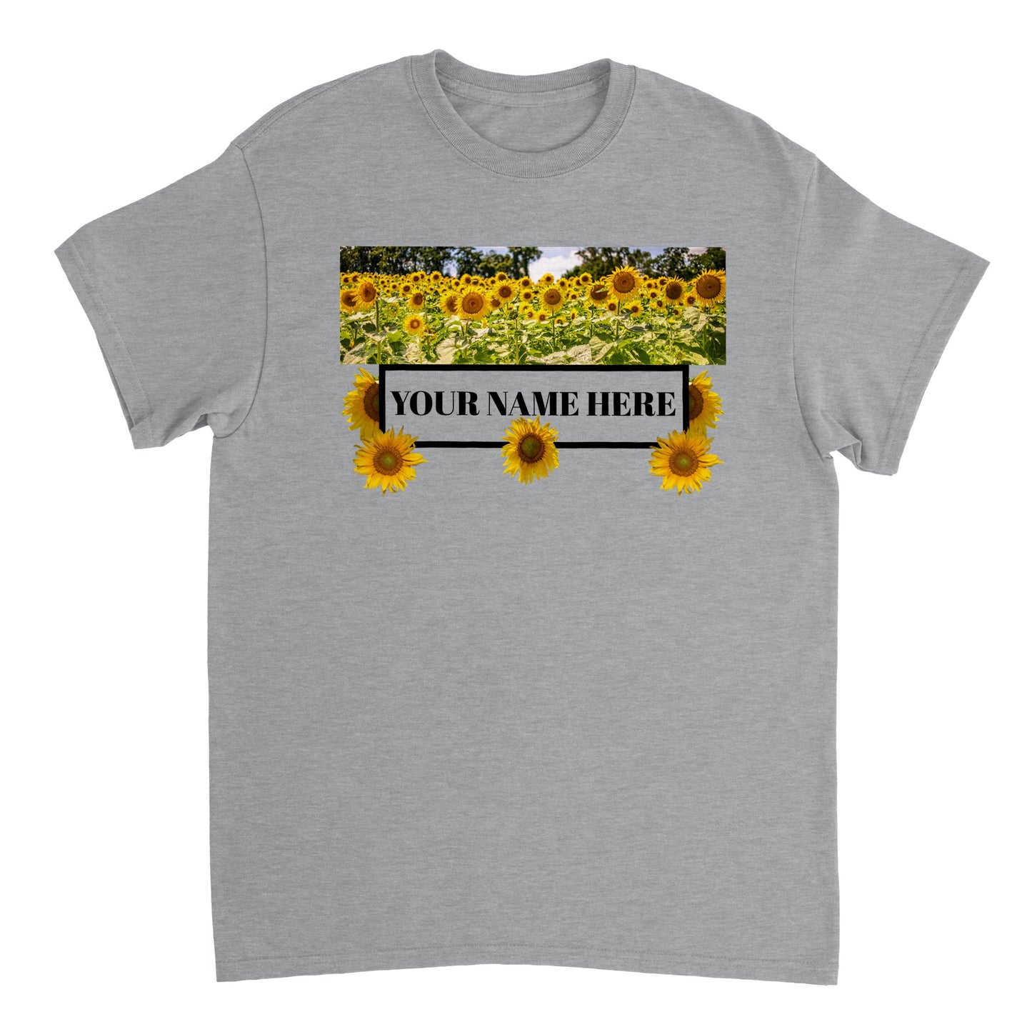 Heavyweight Unisex Crewneck T-shirt DO NOT PURCHASE UNTILL I CHANGE THE "YOUR NAME HERE"