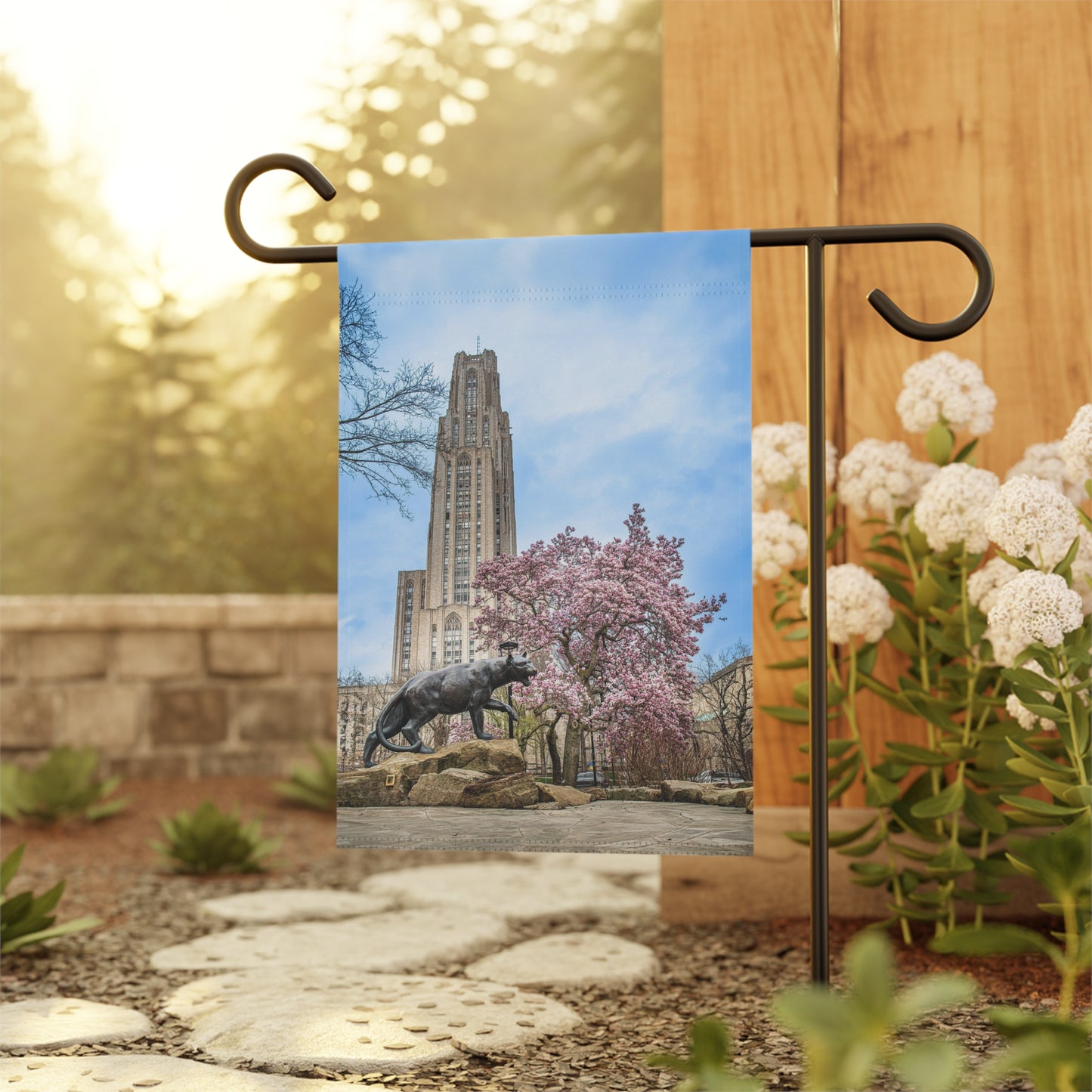 Blooming Garden Flag with Scenic Design