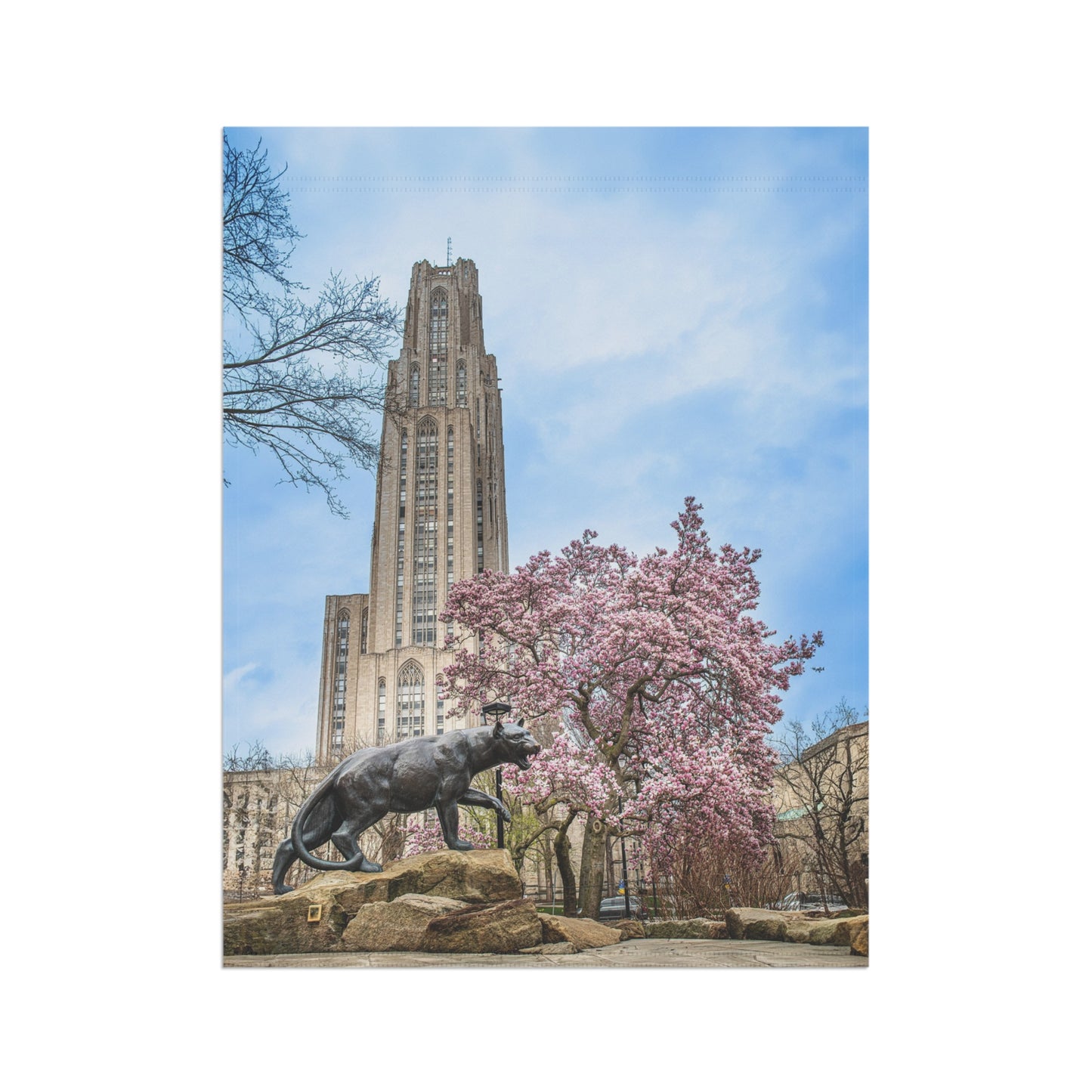 Blooming Garden Flag with Scenic Design