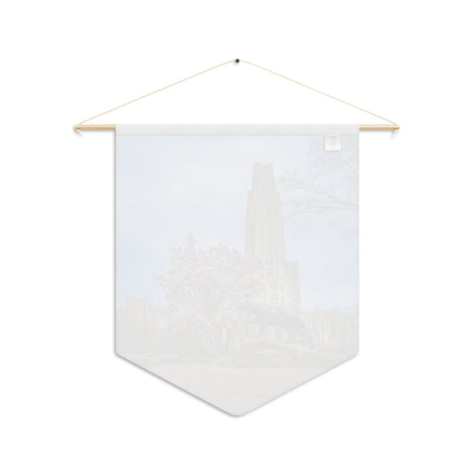 Cathedral of Learning Pennant Wall Banner — Pitt Panther Spring Bloom