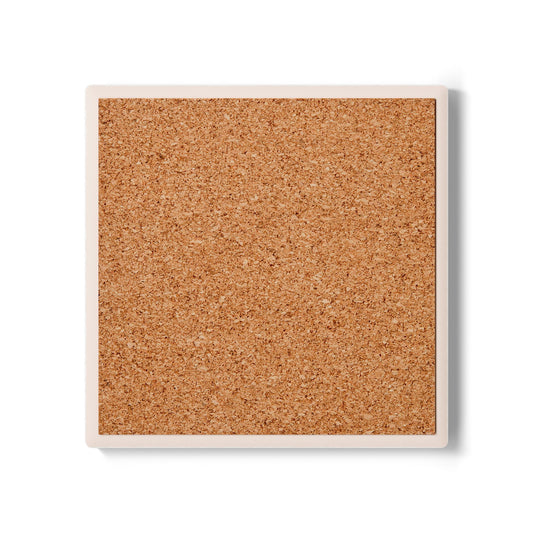 Sunflower Field Ceramic Coaster — Bright Botanical Drink Coaster