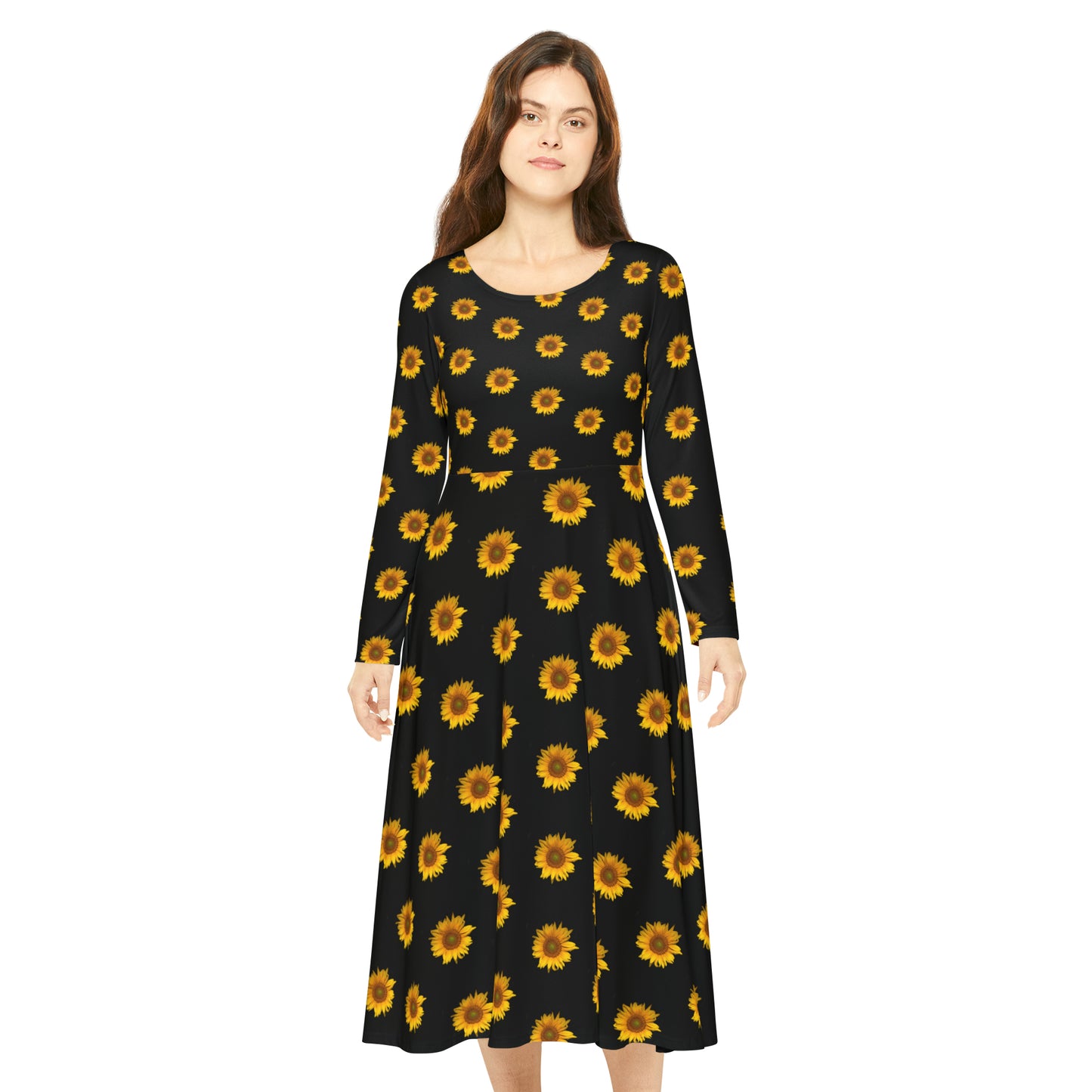 Women's Long Sleeve Dance Dress (AOP)