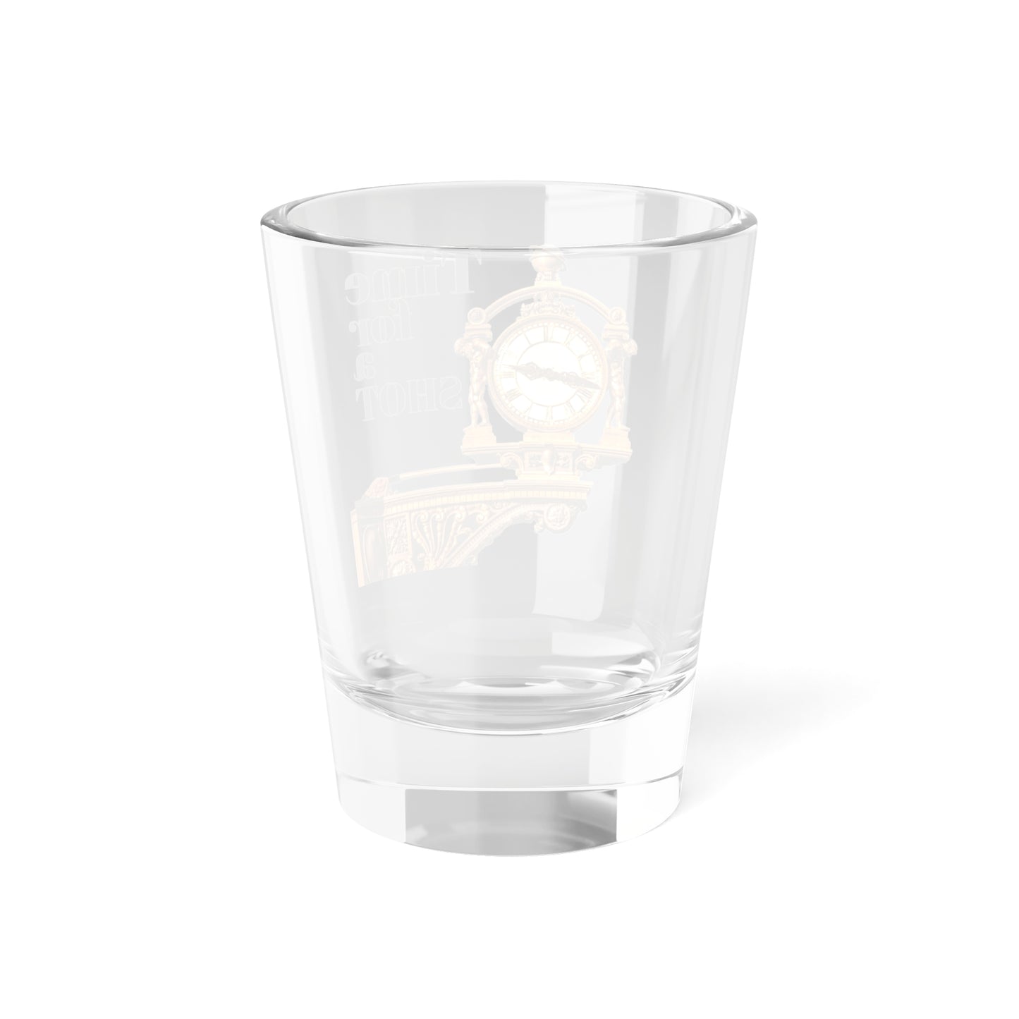 Vintage Shot Glass - "Time for a Shot" Design - Perfect for Celebrations & Parties