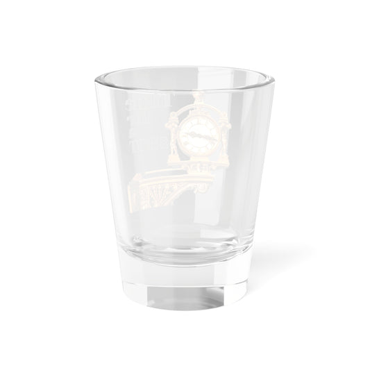 Vintage Shot Glass - "Time for a Shot" Design - Perfect for Celebrations & Parties