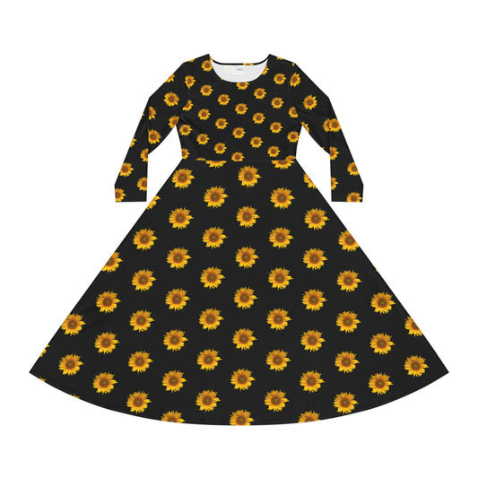 Women's Long Sleeve Dance Dress (AOP)