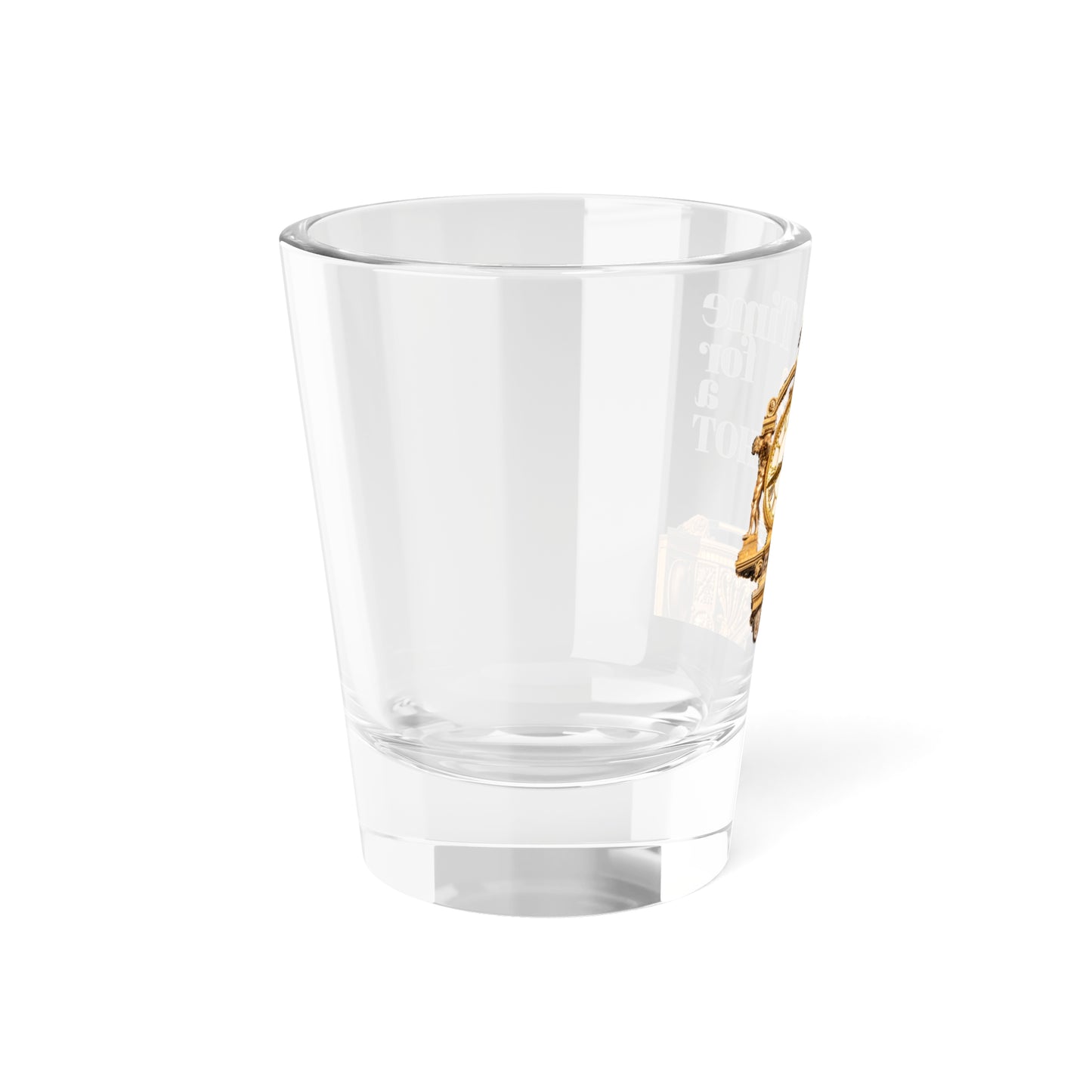 Vintage Shot Glass - "Time for a Shot" Design - Perfect for Celebrations & Parties