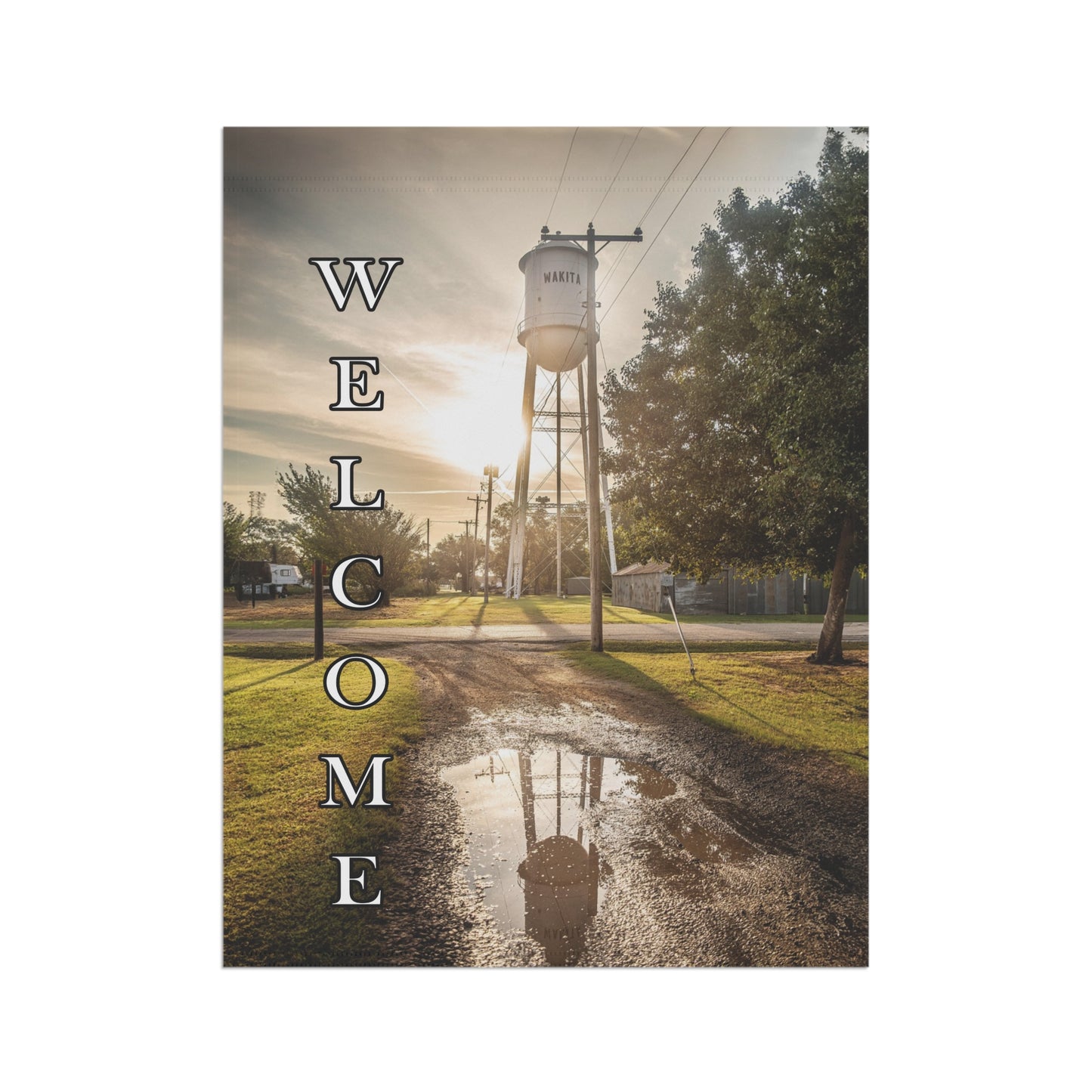 Welcome Garden Banner, Outdoor Decor, Personalized Yard Flag, Seasonal Greetings, Garden Sign, Housewarming Gift