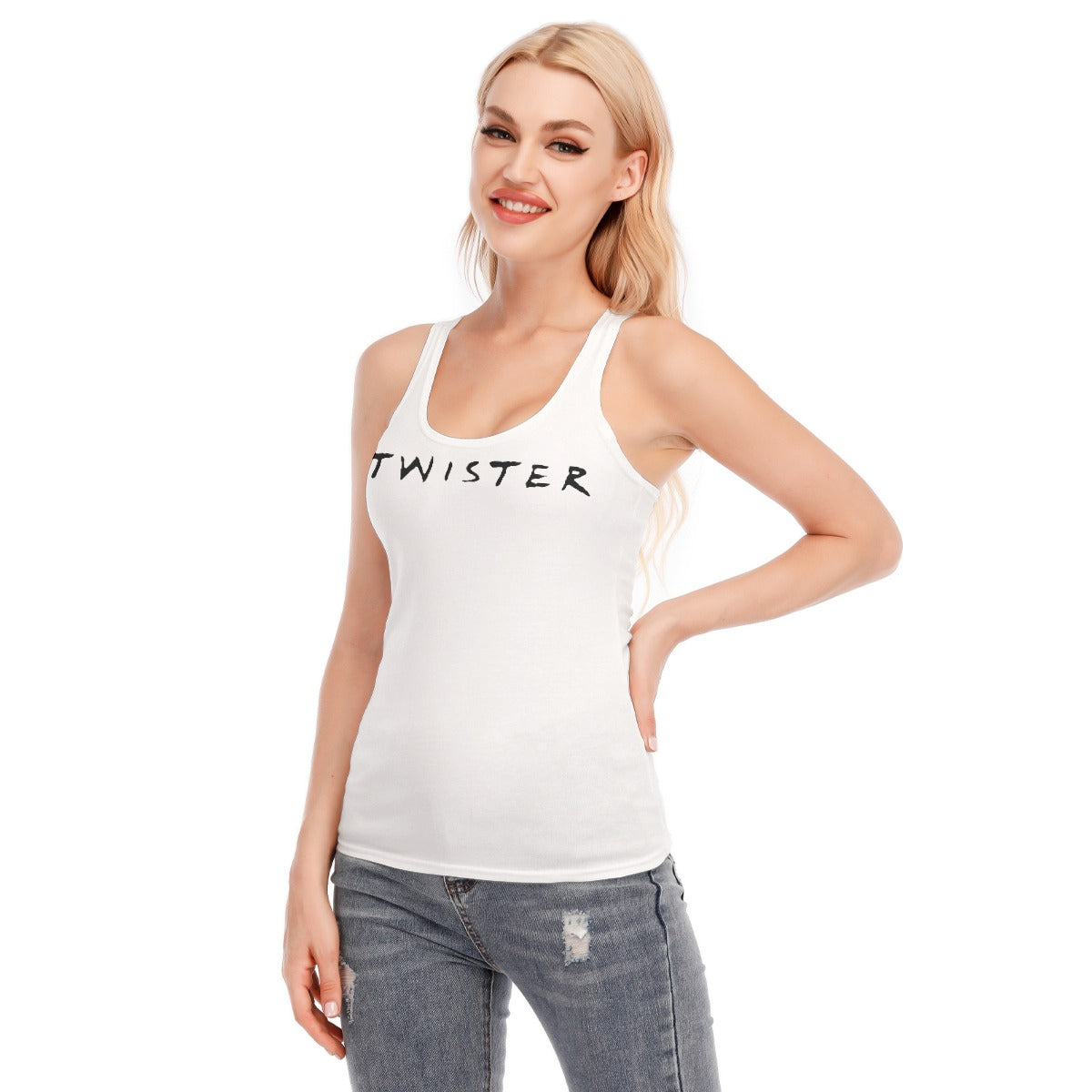 All-Over Print Women's Racer Vest | 190GSM Cotton