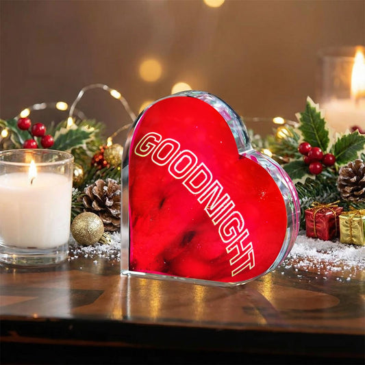 Heart Shaped Acrylic Desktop Ornament