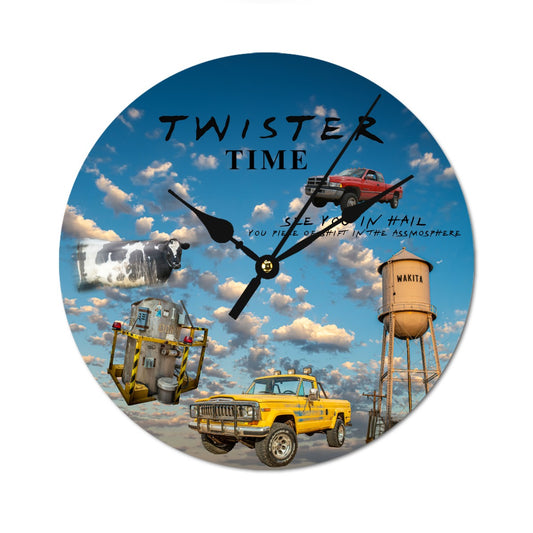 Round Shape Wood Clock