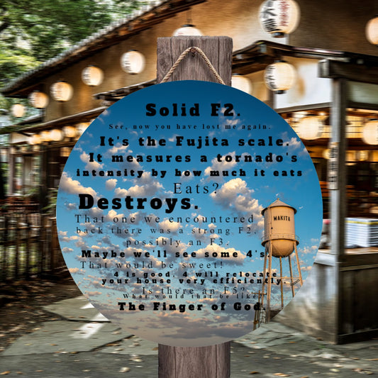 Round House Number Door Hanger