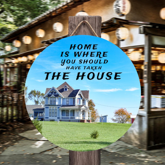Round House Number Door Hanger