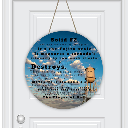 Round House Number Door Hanger