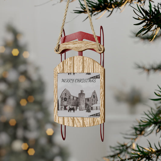 Sled Ornaments