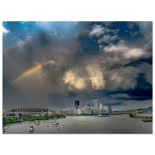 Aluminum Print Rainbow Pittsburgh
