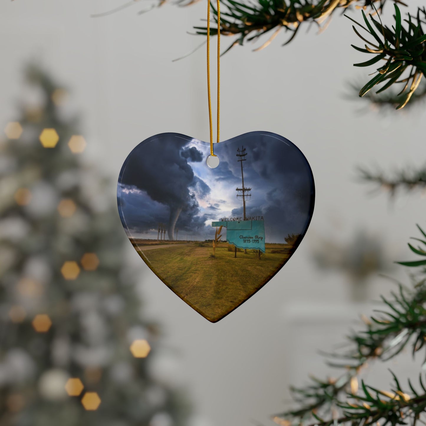 Decorative Ceramic Ornaments, Double-Sided (1pc, 3pcs, 5pcs, 10pcs)