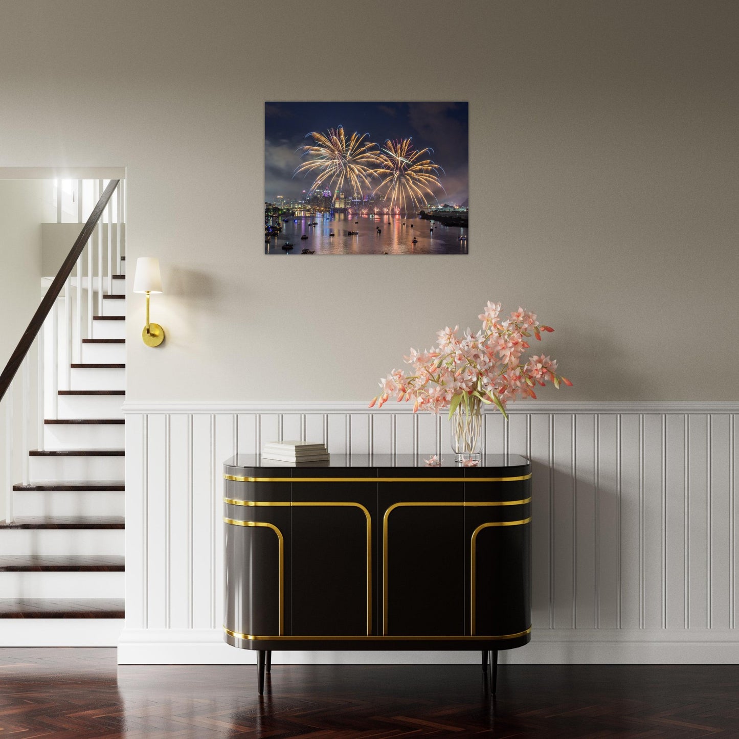 Aluminum Print Pittsburgh Firework