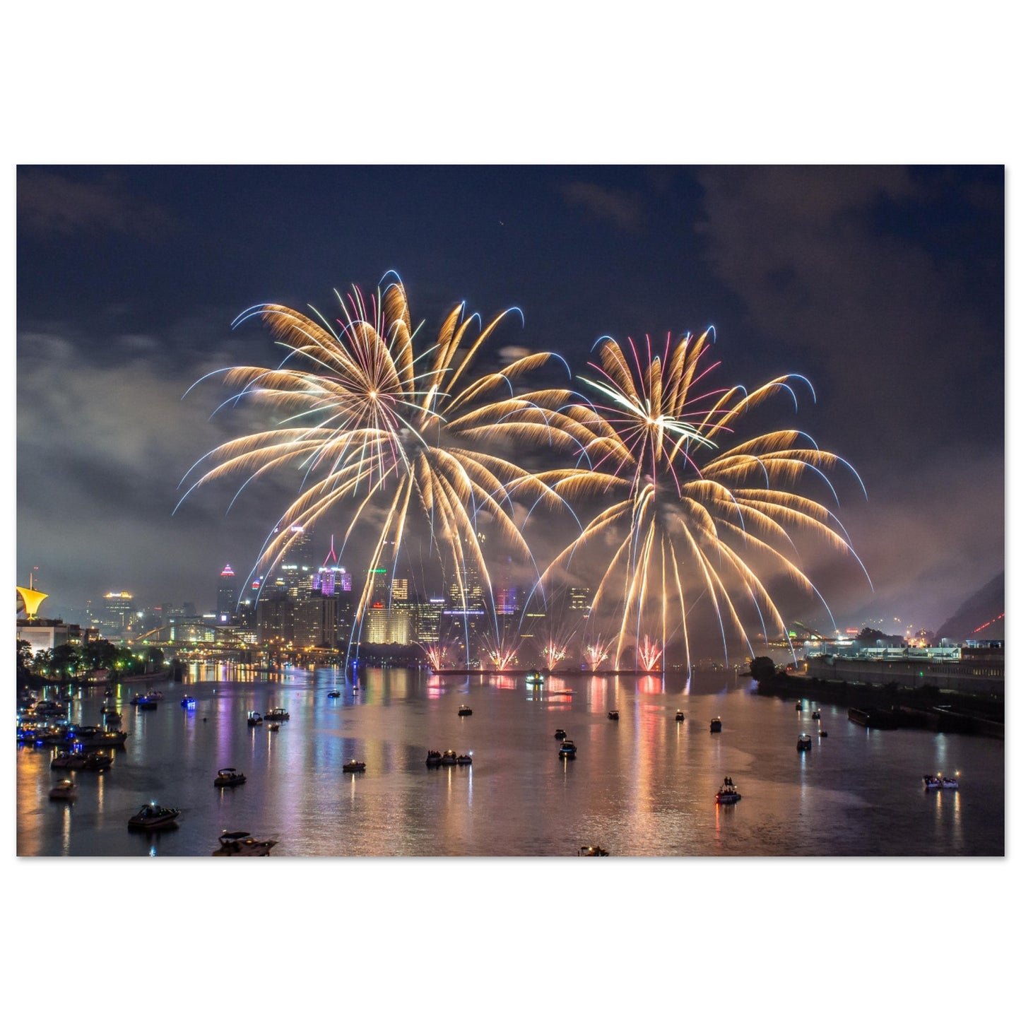 Aluminum Print Pittsburgh Firework