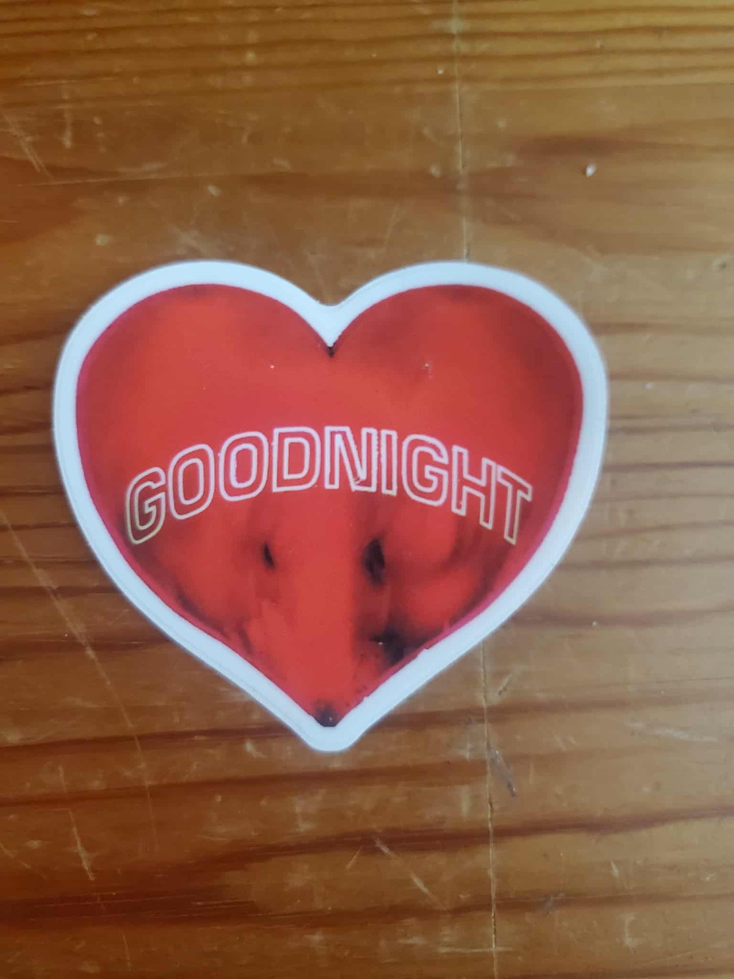 GOODNIGHT Heart Sticker