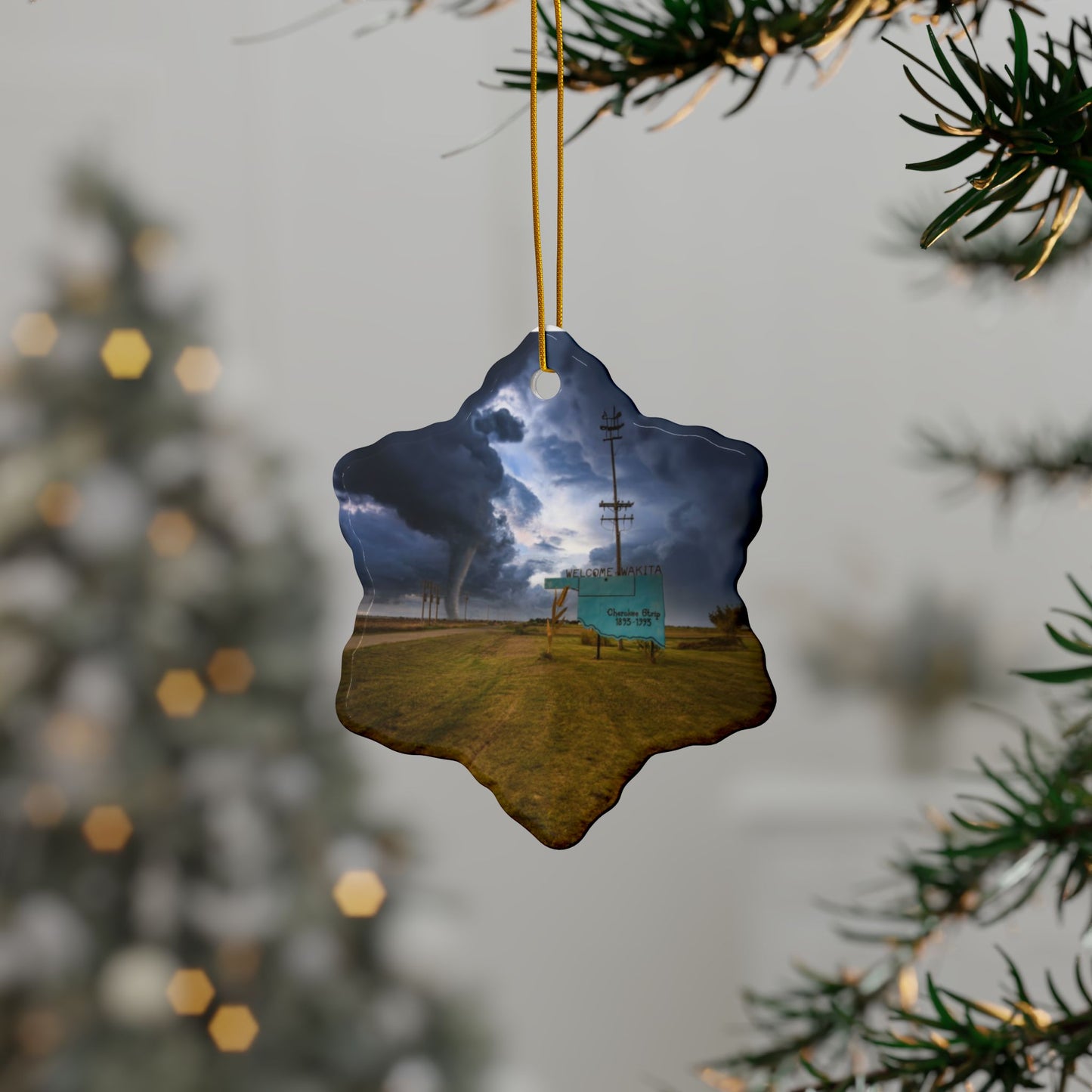 Decorative Ceramic Ornaments, Double-Sided (1pc, 3pcs, 5pcs, 10pcs)