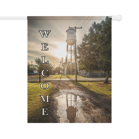 Welcome Garden Banner, Outdoor Decor, Personalized Yard Flag, Seasonal Greetings, Garden Sign, Housewarming Gift