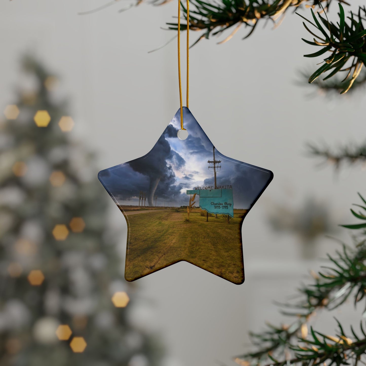 Decorative Ceramic Ornaments, Double-Sided (1pc, 3pcs, 5pcs, 10pcs)