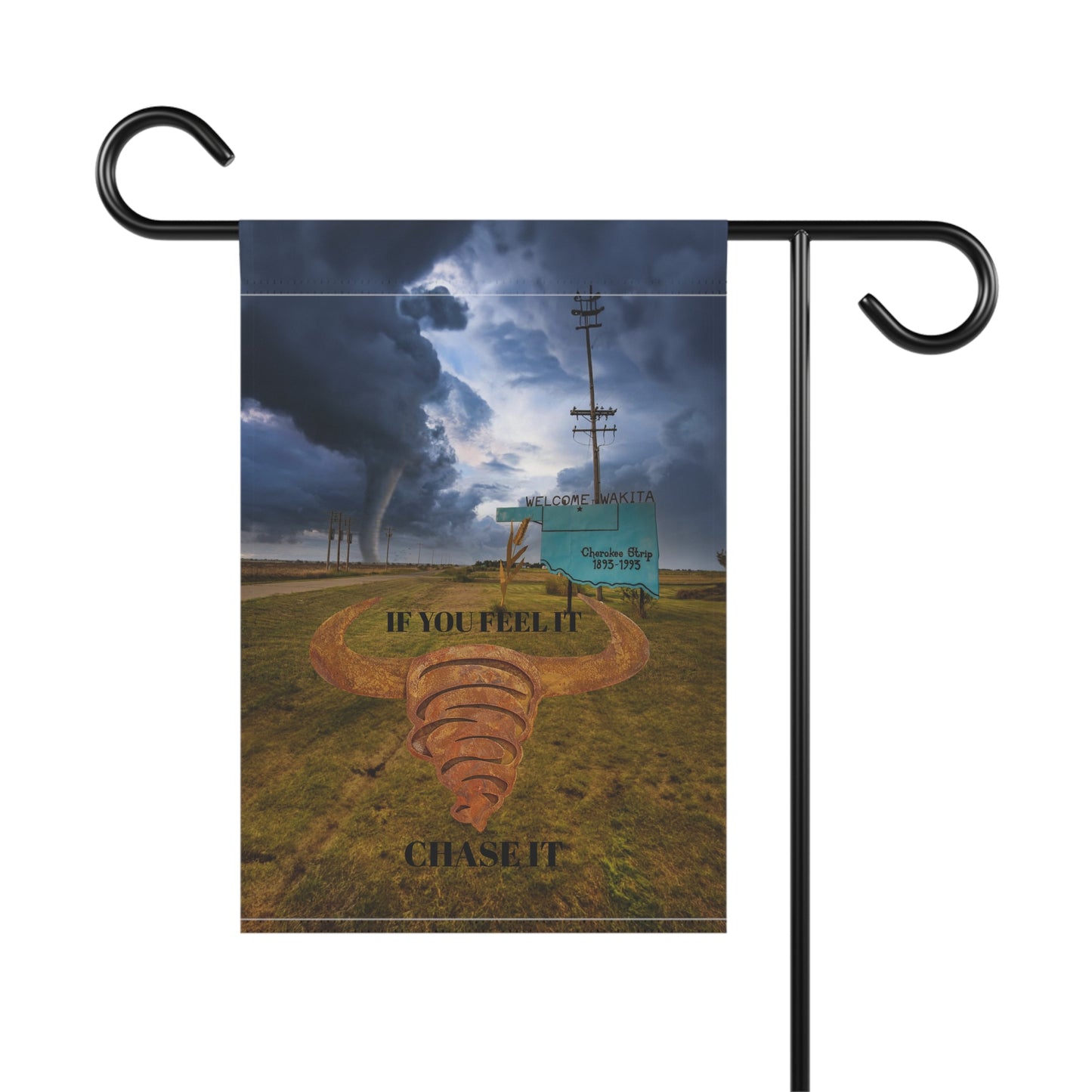 Inspirational Garden Banner - 'If You Feel It, Chase It'