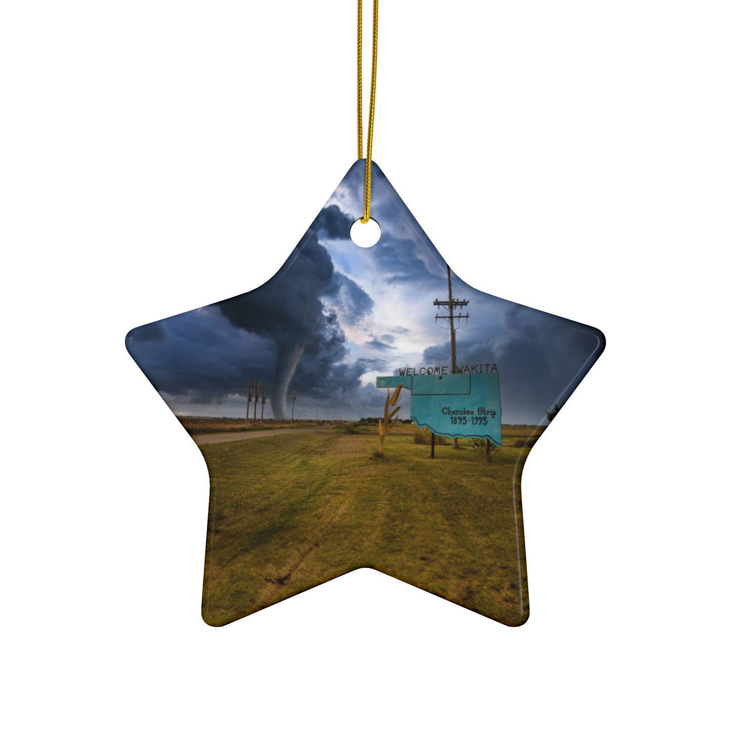 Decorative Ceramic Ornaments, Double-Sided (1pc, 3pcs, 5pcs, 10pcs)