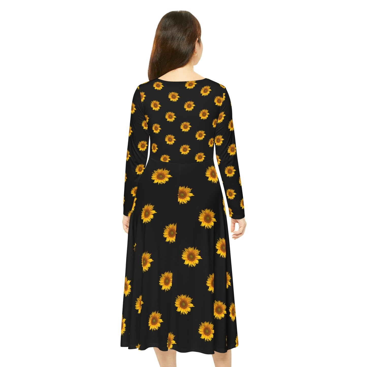 Women's Long Sleeve Dance Dress (AOP)