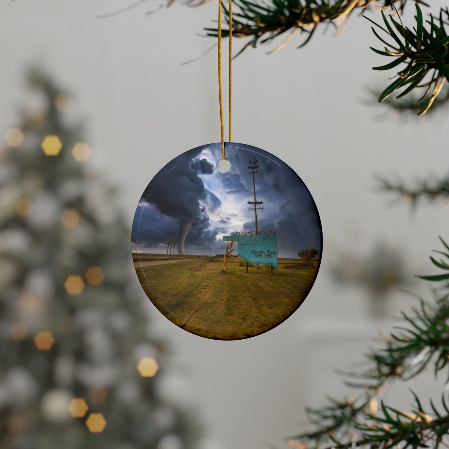Decorative Ceramic Ornaments, Double-Sided (1pc, 3pcs, 5pcs, 10pcs)