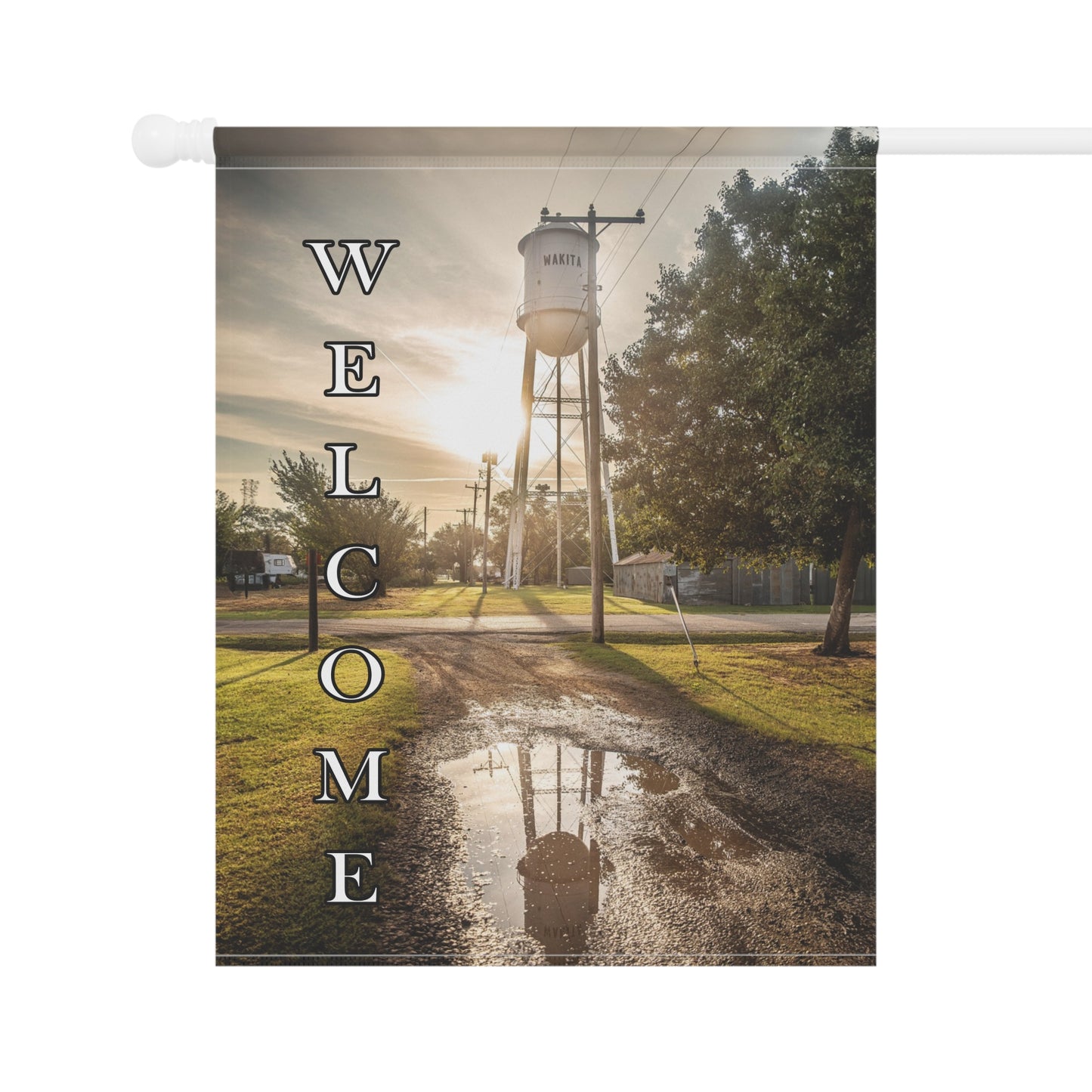 Welcome Garden Banner, Outdoor Decor, Personalized Yard Flag, Seasonal Greetings, Garden Sign, Housewarming Gift