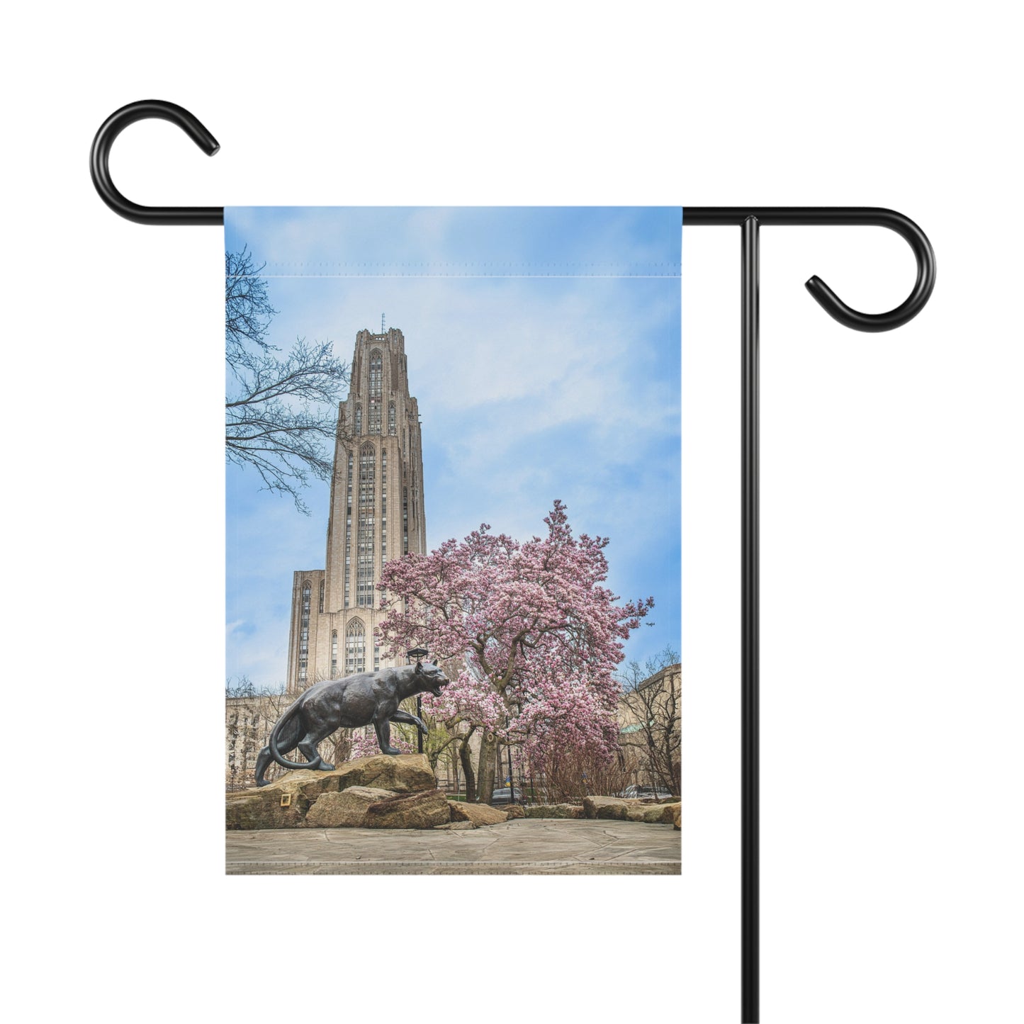 Blooming Garden Flag with Scenic Design