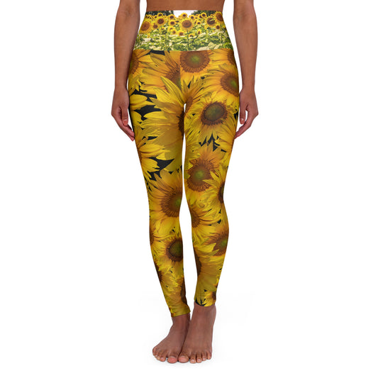 High Waisted Yoga Leggings (AOP)