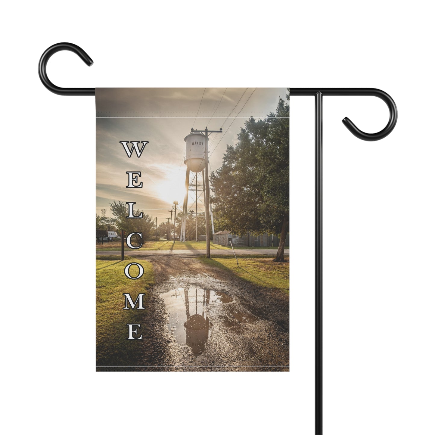 Welcome Garden Banner, Outdoor Decor, Personalized Yard Flag, Seasonal Greetings, Garden Sign, Housewarming Gift