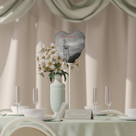 Heart-Shaped Balloon Set - Vintage Twister Design