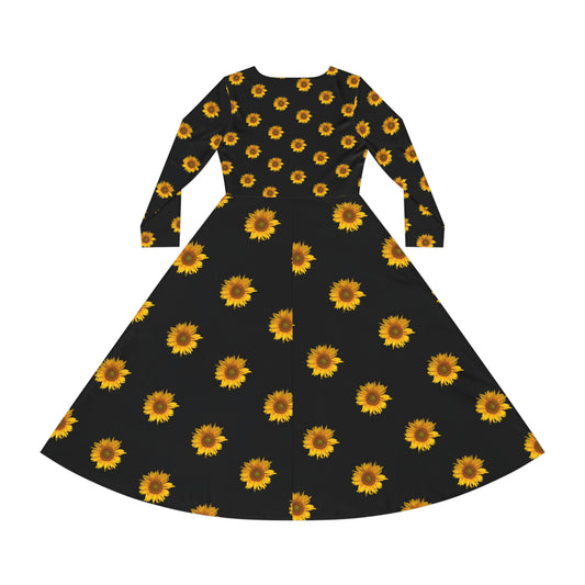 Women's Long Sleeve Dance Dress (AOP)