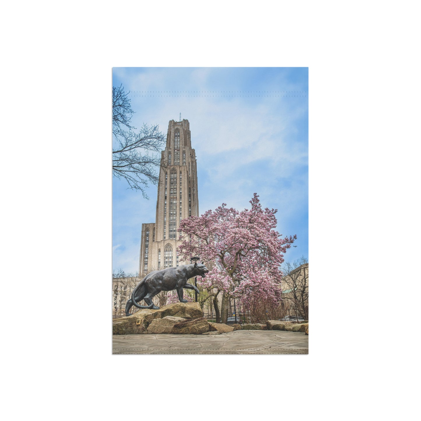 Blooming Garden Flag with Scenic Design