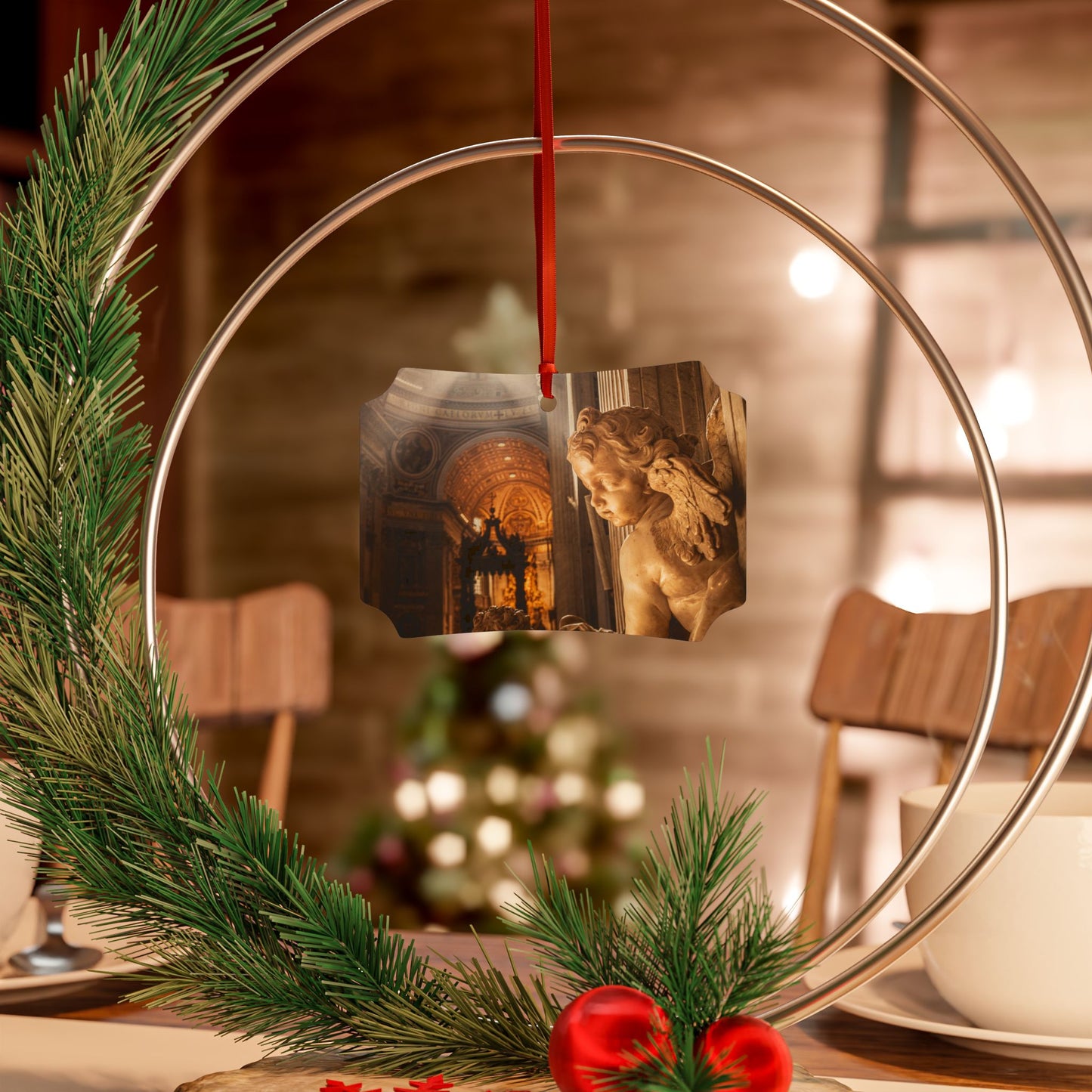 Elegant Photo Aluminum Ornaments for Holiday Decor - 1pc, 5pcs, 10pcs, 20pcs