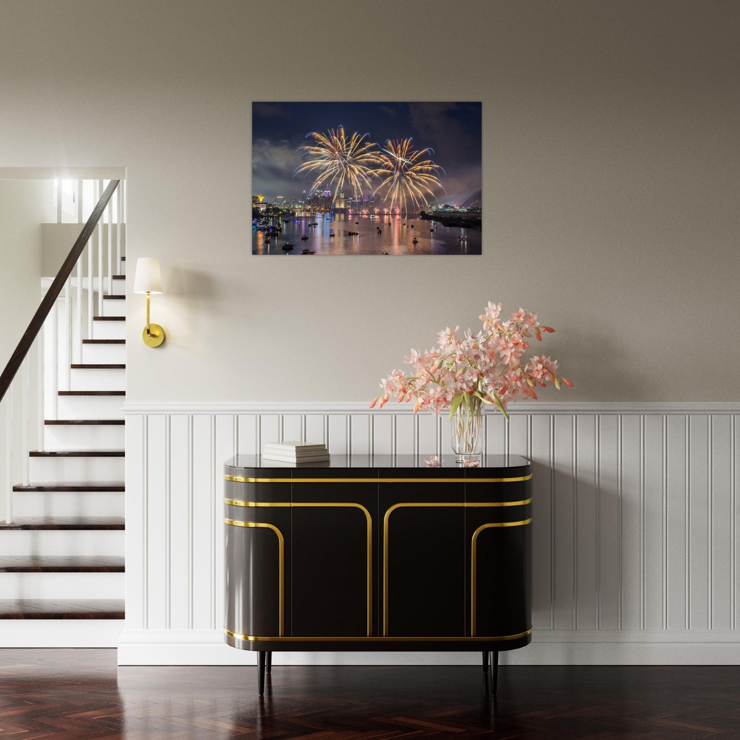 Aluminum Print Pittsburgh Firework