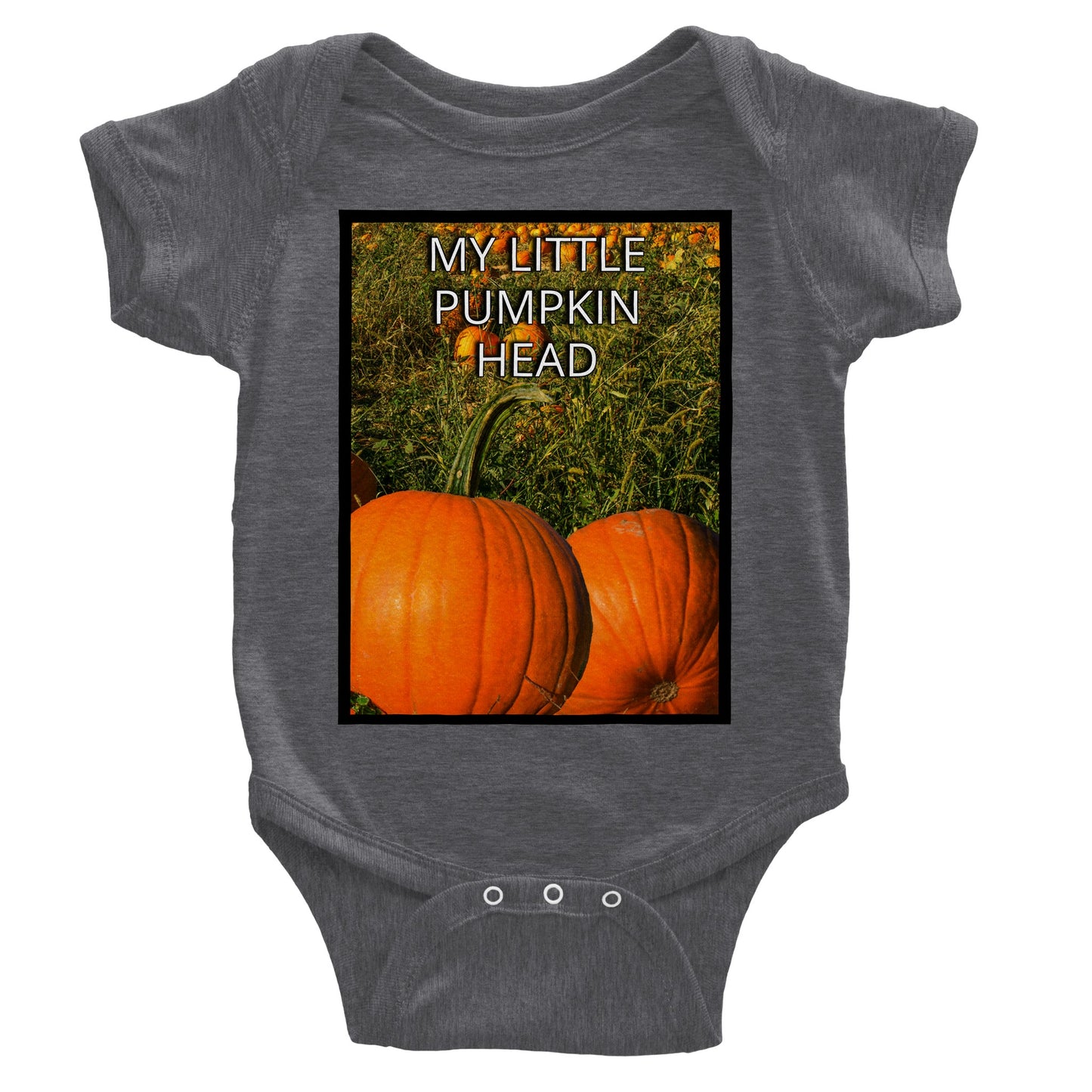 MY LITTLE PUMPKIN HEAD Classic Baby Short Sleeve Bodysuit