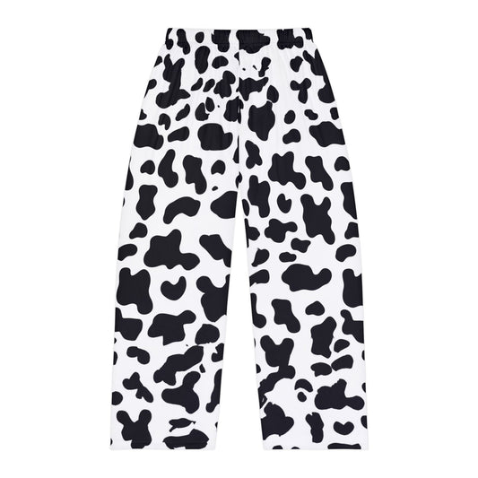 Cow Print Men’s Pajama Pants – Novelty 'Didn’t You See My Cows Out Front?' Lounge Trousers