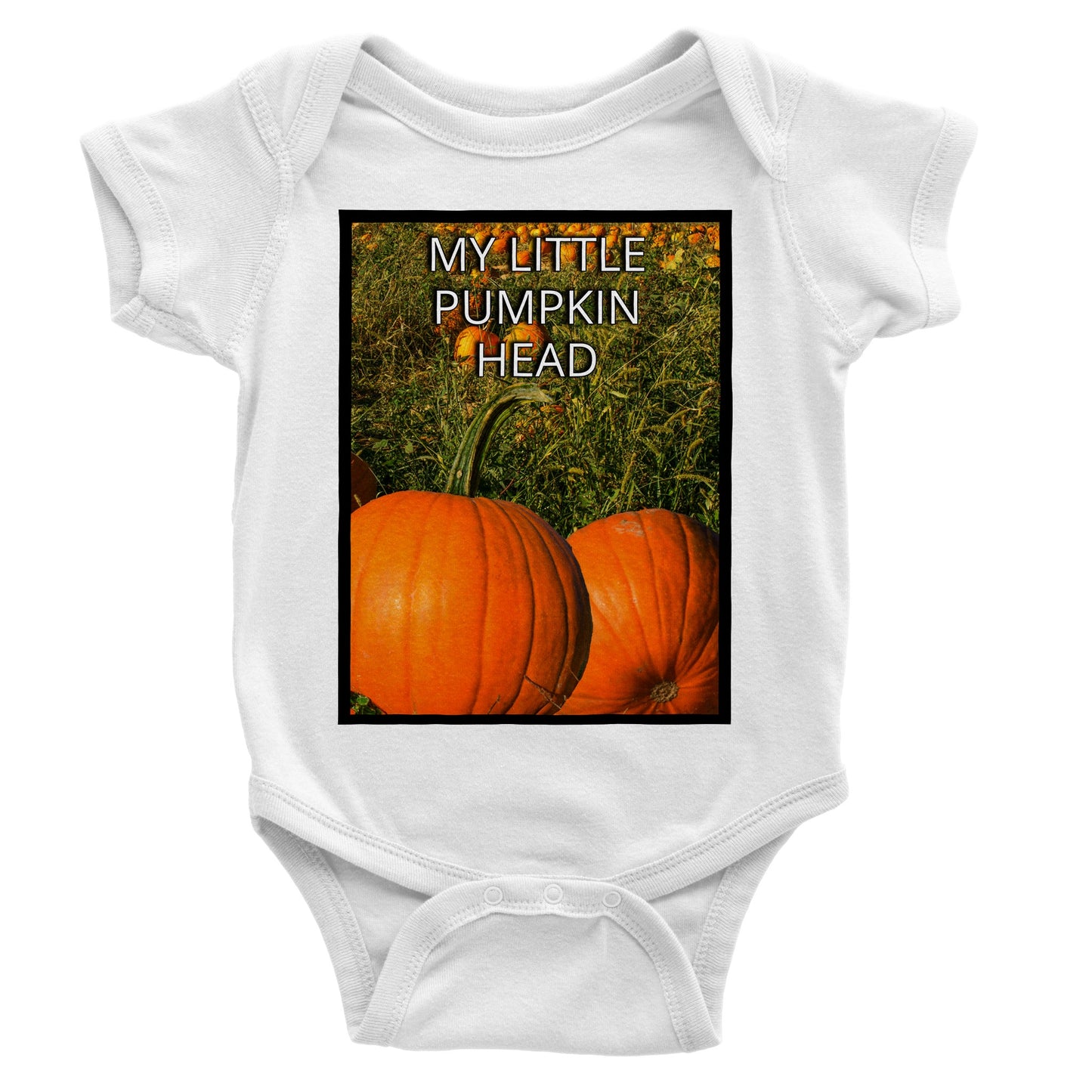 MY LITTLE PUMPKIN HEAD Classic Baby Short Sleeve Bodysuit