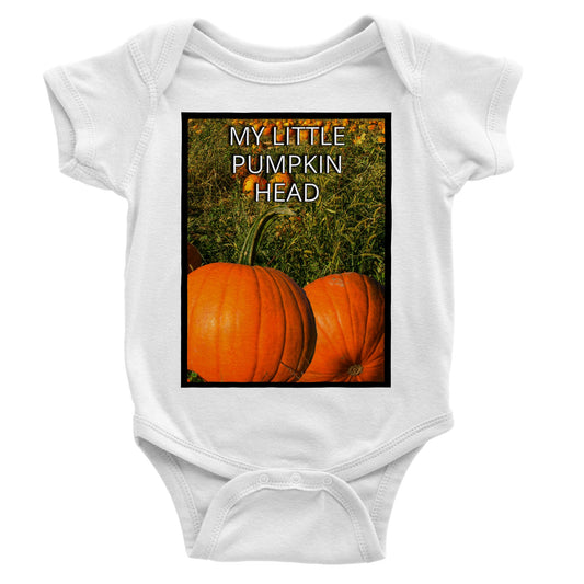 MY LITTLE PUMPKIN HEAD Classic Baby Short Sleeve Bodysuit