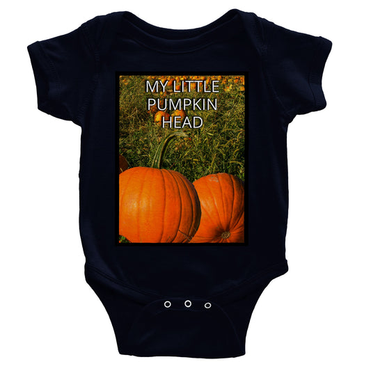 MY LITTLE PUMPKIN HEAD Classic Baby Short Sleeve Bodysuit