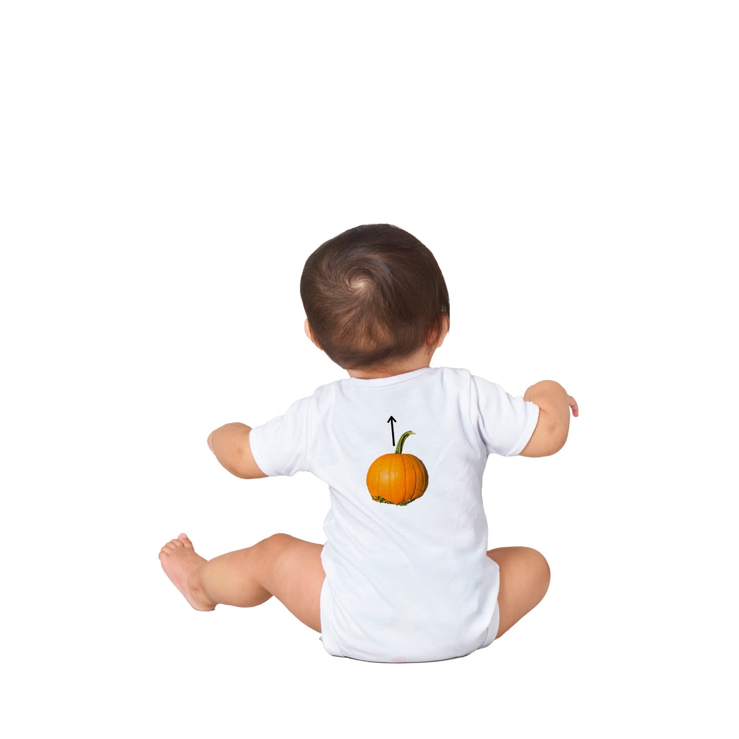 MY LITTLE PUMPKIN HEAD Classic Baby Short Sleeve Bodysuit