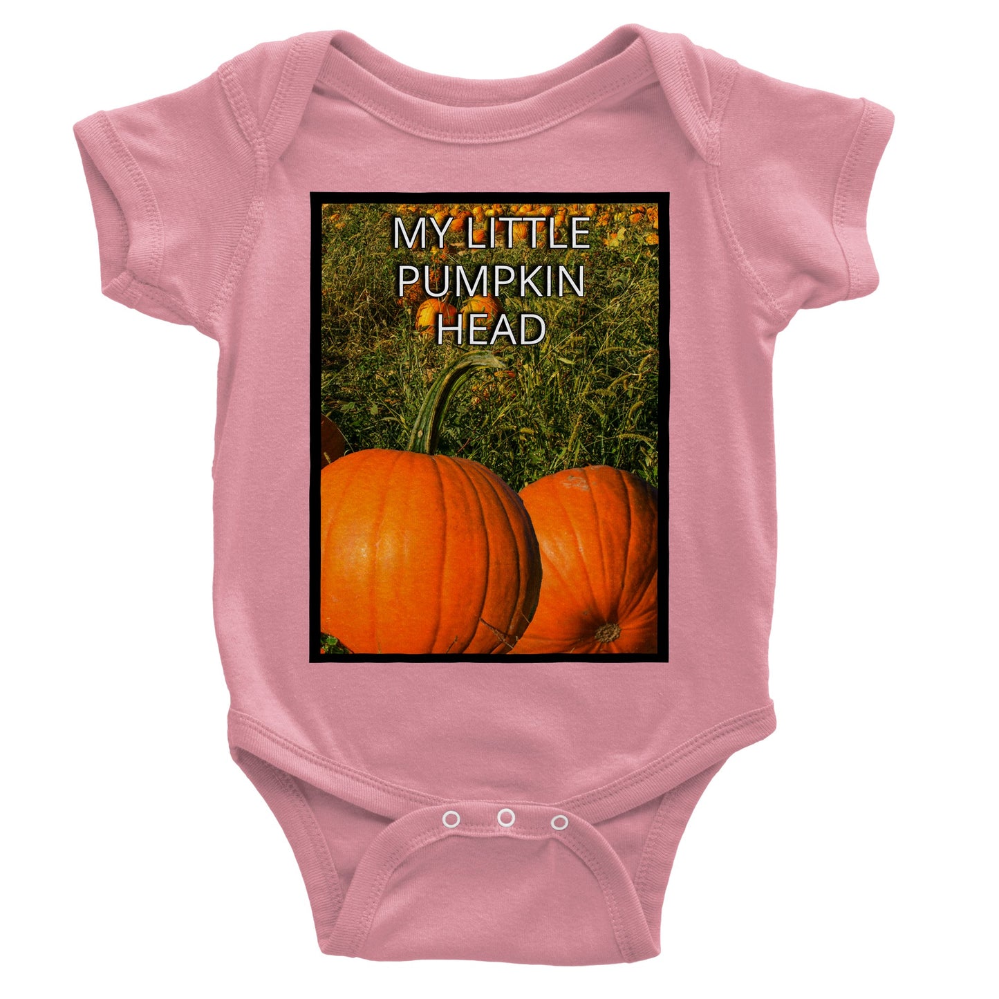 MY LITTLE PUMPKIN HEAD Classic Baby Short Sleeve Bodysuit
