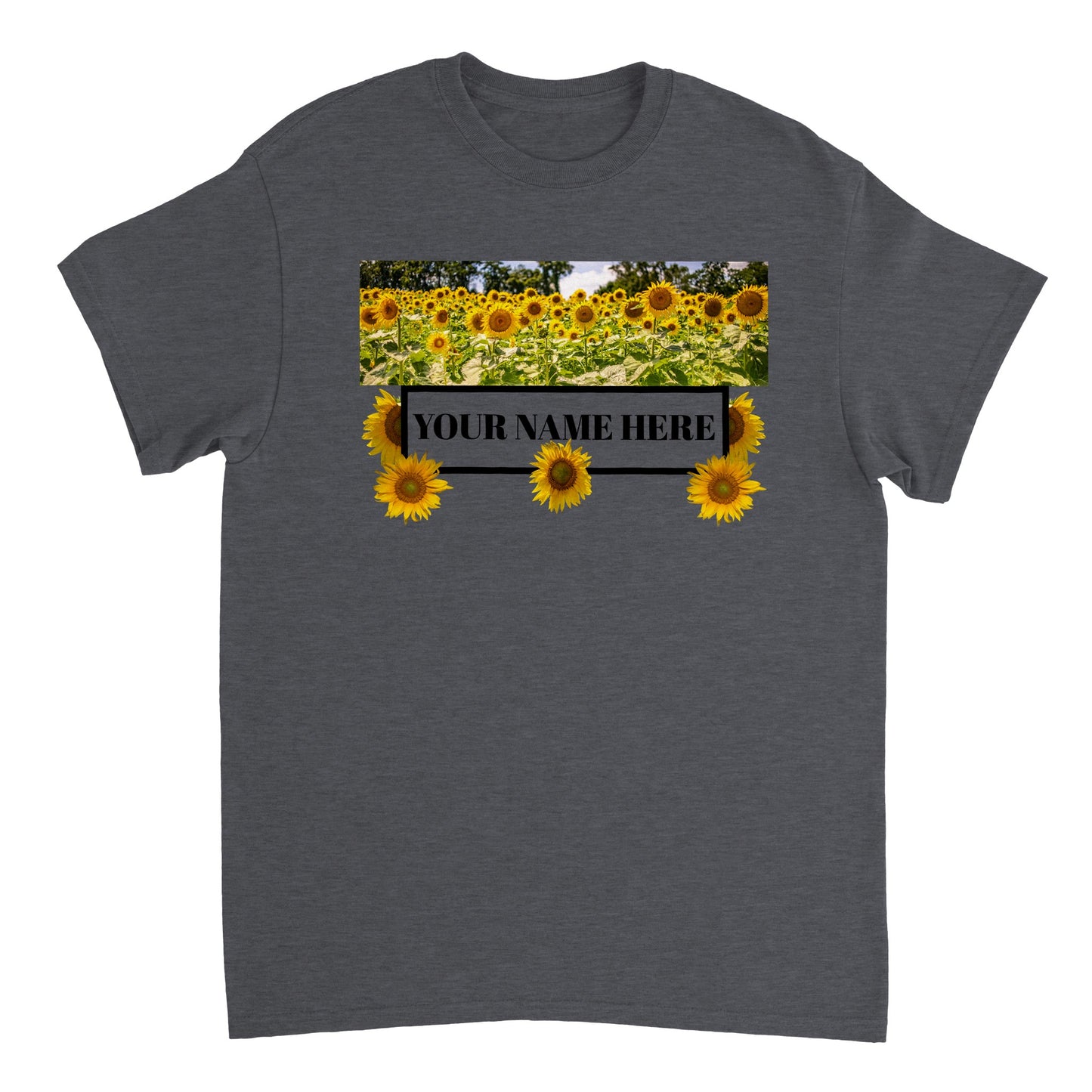 Heavyweight Unisex Crewneck T-shirt DO NOT PURCHASE UNTILL I CHANGE THE "YOUR NAME HERE"